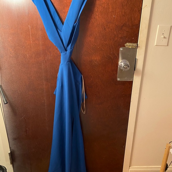 fame and partners blue formal gown / dress - Picture 5 of 8